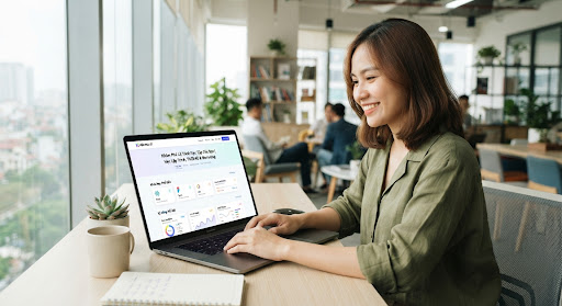 Không gian làm việc sáng sủa, hiệu quả